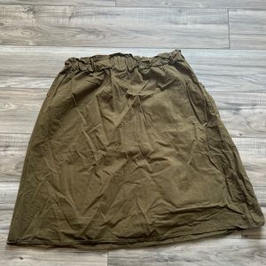 Sadie & love army green skirt!